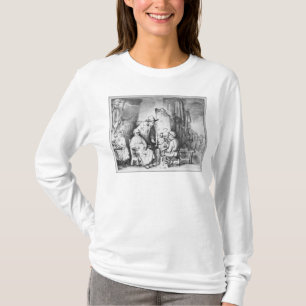 Insida av studion med målaremålning t shirt