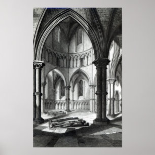 Insida av tempelkyrkan poster
