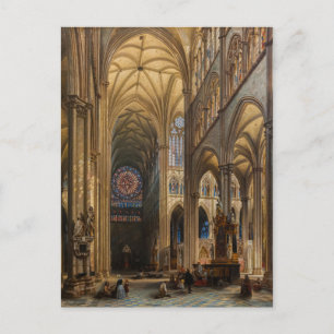 Insida da Catedral de Amiens av Jules Genisson Vykort