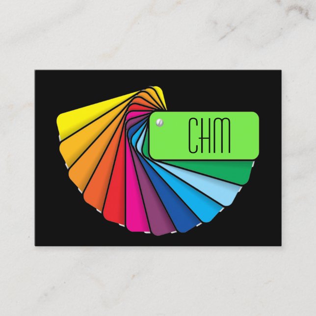 Insida dekorator/designer/färg visitkort (Framsida)