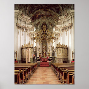 Insida, designad av Balthasar Neumann 1734-54 Poster