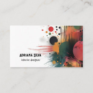 Insida Designer-Affärskort färgstarka Visitkort