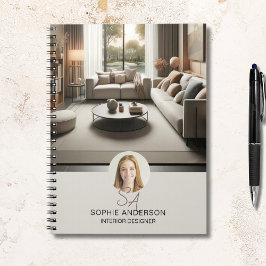 Insida Designer Anpassningsbar Monogram-Profession Anteckningsbok