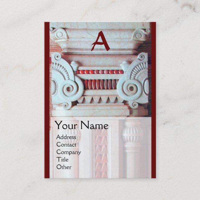 INSIDA DESIGNER, ARCHITECTURE Monogram Visitkort (Framsida)