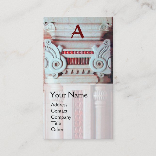 INSIDA DESIGNER, ARCHITECTURE Monogram Visitkort (Framsida)