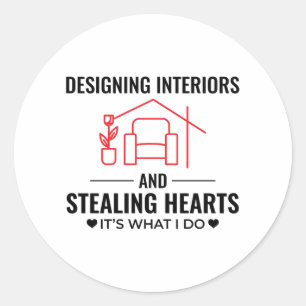 Insida Designer Dekoration Design Professionell Runt Klistermärke
