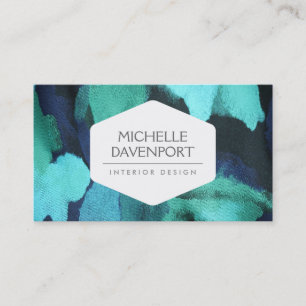INSIDA DESIGNER, DEKORATOR, BLOMMIGT FABRIC VISITKORT