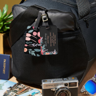 Insida Designer Paweed Blooms Luggage Tag Bagagebricka