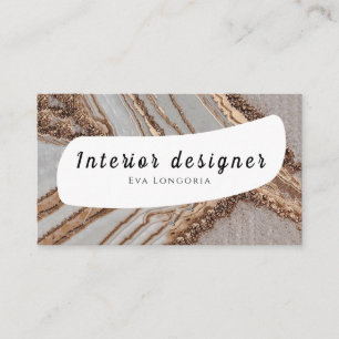 Insida-designern Guld White-Affärskortet Visitkort