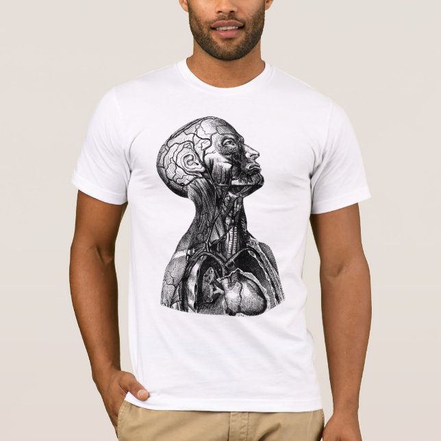 Insida din skjortavit för ansikte T Shirt (Framsida)