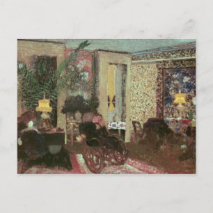 Insida eller Salon med tre lyktor, 1899 Vykort