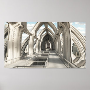 Insida en framtida stad poster