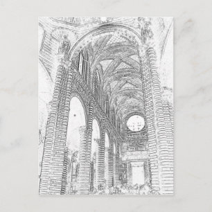 Insida Etching Vykort