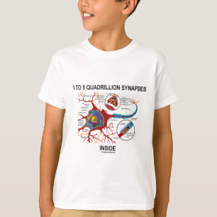 Insida för 1 till 5 QuadrillionSynapses (neuronen Tee Shirt