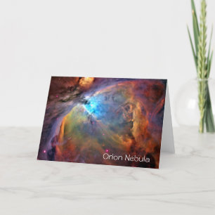 Insida för kort för Orion Nebulahälsning tom