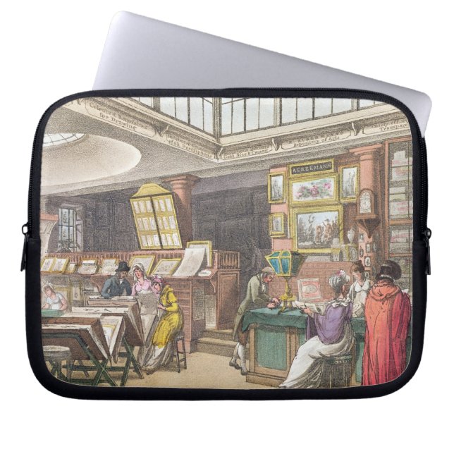 Insida från Ackermanns "Repository av konster som Laptop Fodral (Framsidan)