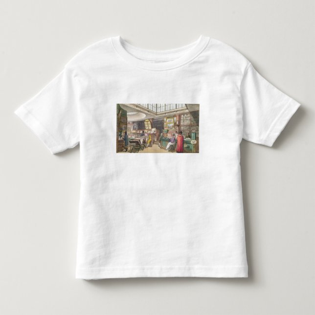 Insida från Ackermanns "Repository av konster som Tee Shirt (Framsida)