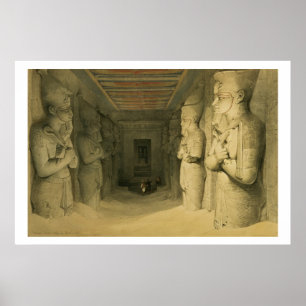 Insida i Abu Simbels Tempel från "Egyptenen" Poster