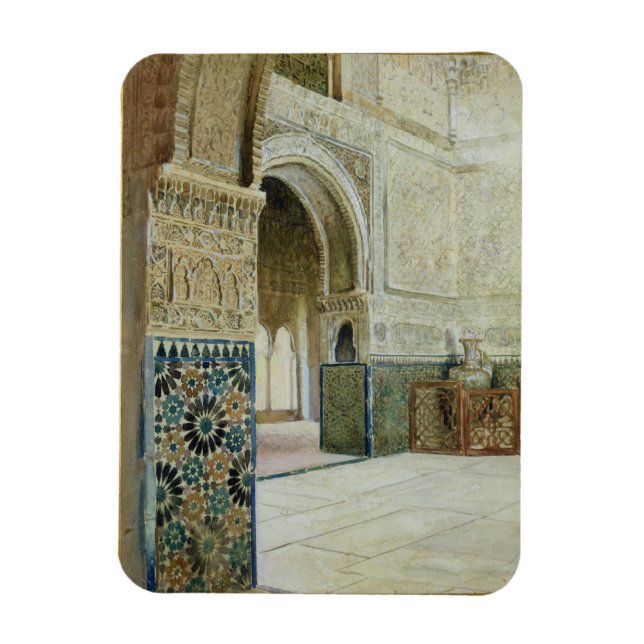 Insida i Alhambra, Granada (w/c) Magnet (Vertikal)