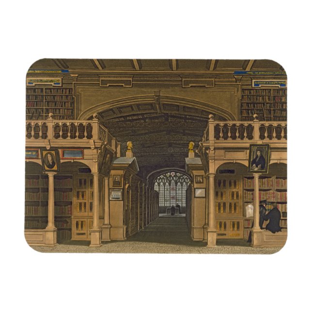 Insida i Bodleian Bibliotek, illustration för Magnet (Horisontell)