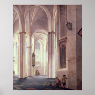 Insida i Buurkerk vid Utrecht, 1644 Poster