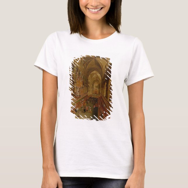 Insida i Canterbury Cathedral, c.1675-1700 (olja) Tee Shirt (Framsida)
