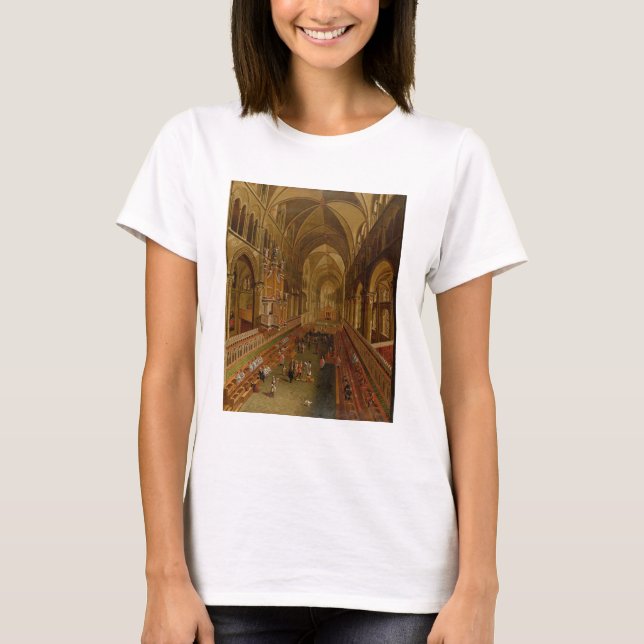 Insida i Canterbury Cathedral, c.1675-1700 (olja) Tee Shirt (Framsida)