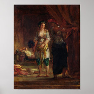 Insida i en Harem i Oran, c.1847 Poster