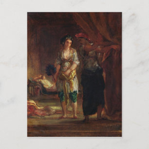 Insida i en Harem i Oran, c.1847 Vykort