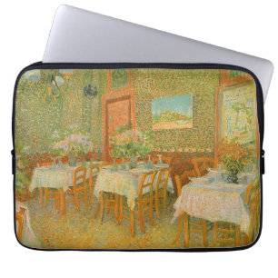 Insida i en restaurang av Vincent van Gogh Laptop Sleeve