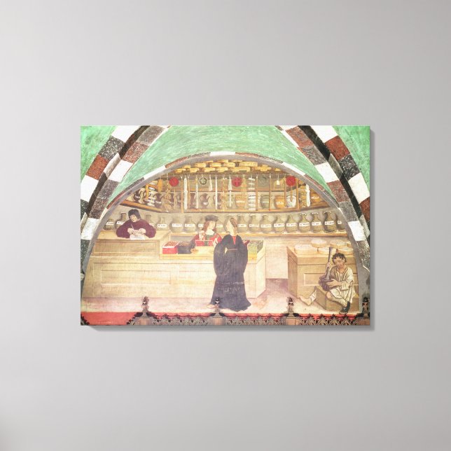 Insida i ett apotek canvastryck (Framsida)