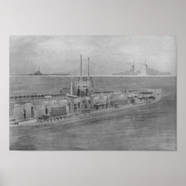 Insida i ett modernt tyskt U-fartyg Poster (Framsidan)