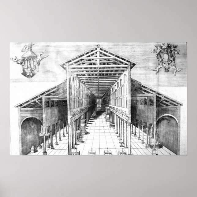 Insida i gamla St.Peter's, Rom Poster (Framsidan)