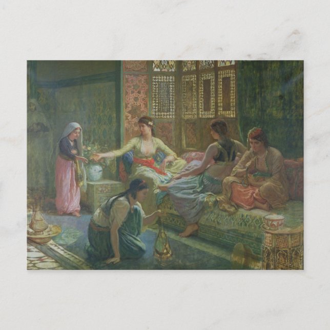 Insida i Harem, 1865 Vykort (Framsida)