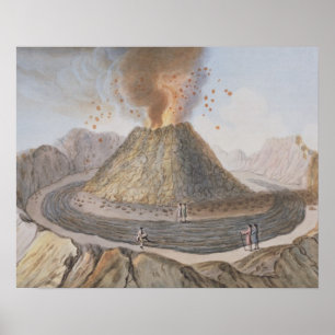 Insida i Konen Vesuvius före 1767 e Poster
