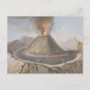 Insida i Konen Vesuvius före 1767 e Vykort