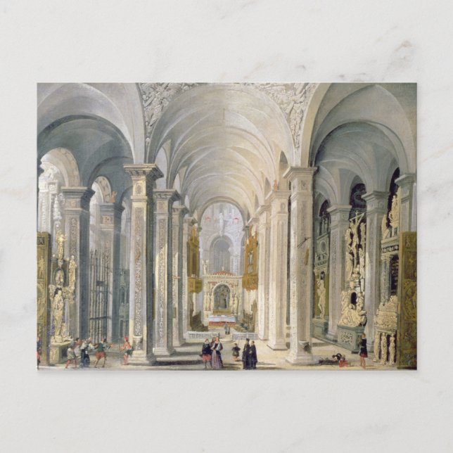 Insida i kyrka 2 vykort (Framsida)