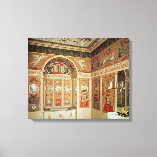 Insida i Napoleons badrum, byggt 1807 Canvastryck (Framsida)