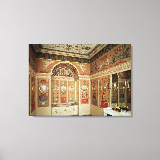 Insida i Napoleons badrum, byggt 1807 Canvastryck (Framsida)