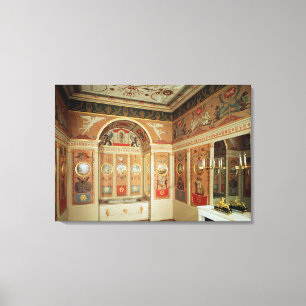 Insida i Napoleons badrum, byggt 1807 Canvastryck