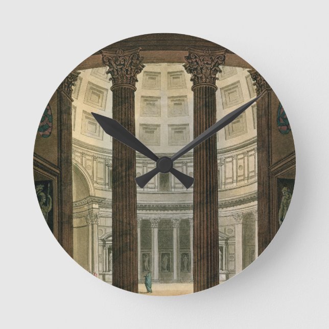 Insida i Pantheon, Rom, från Le Costume A Rund Klocka (Framsida)