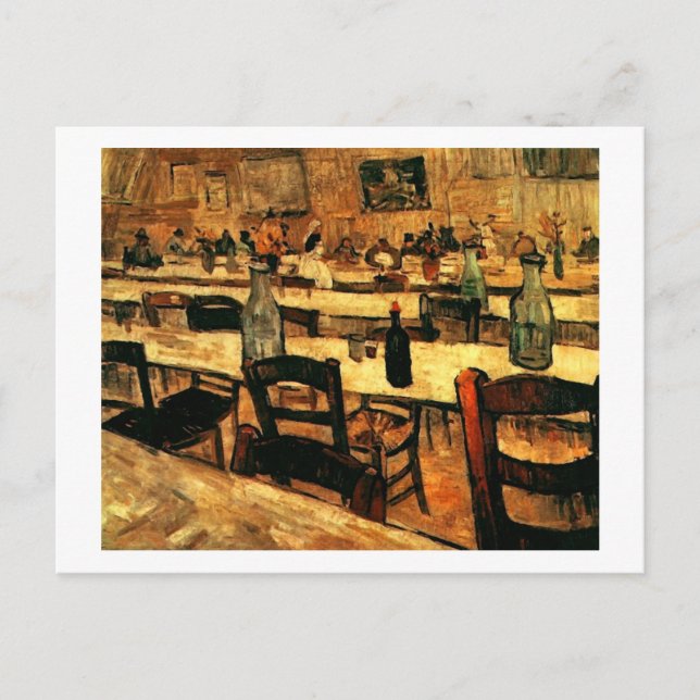 Insida i Restauranten i Arles, Vincent van Gogh Vykort (Framsida)