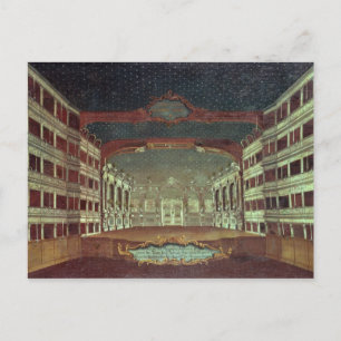 Insida i San Samuele Theater, Venedig Vykort