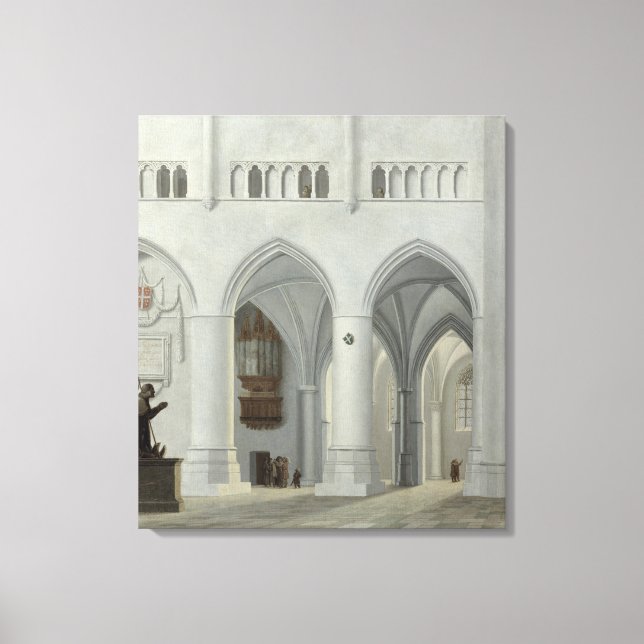 Insida i St. Bavo-kyrkan, Haarlem Canvastryck (Framsida)
