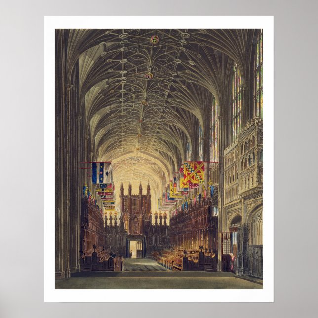 Insida i St George's Chapel, Windsor Castle, f Poster (Framsidan)