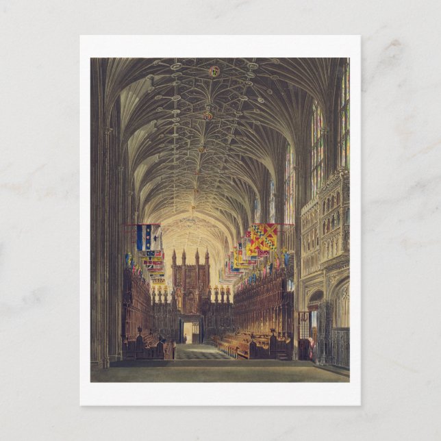 Insida i St George's Chapel, Windsor Castle, f Vykort (Framsida)