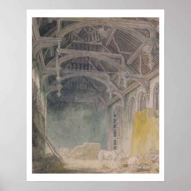 Insida i St. John's Palace, Eltham, c.1793 (w/c Poster (Framsidan)