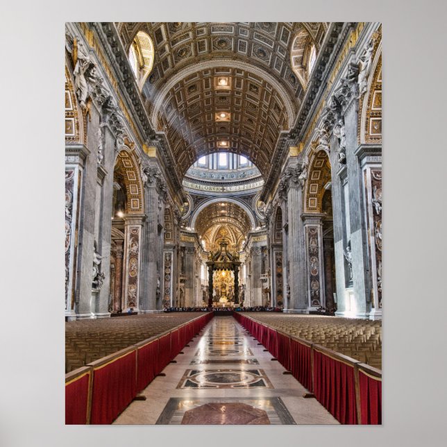 Insida i St. Peter's Basilica Poster (Framsidan)