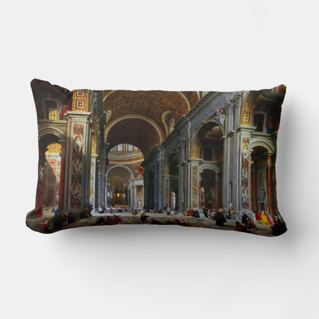 Insida i St Peter's Basilica, Rom Lumbarkudde (Framsida)