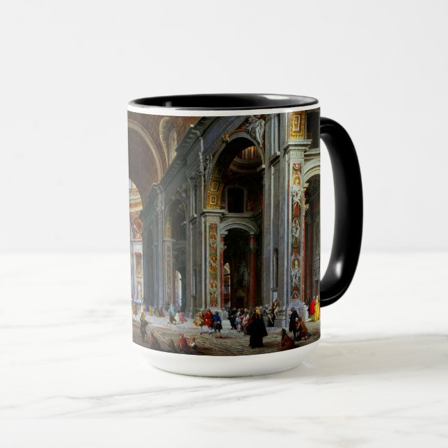 Insida i St Peter's Basilica, Rom Mugg (Framsida höger)